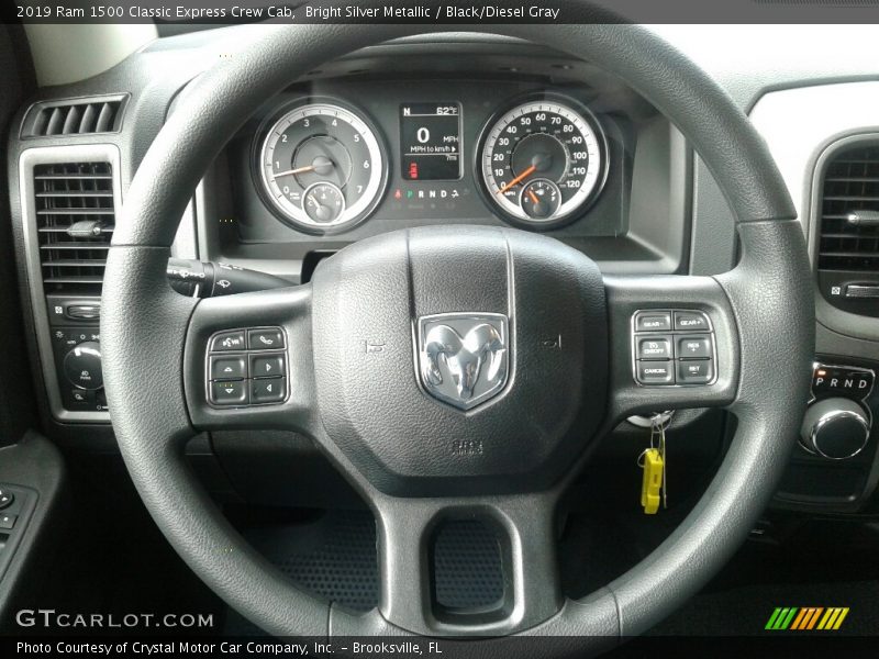 Bright Silver Metallic / Black/Diesel Gray 2019 Ram 1500 Classic Express Crew Cab