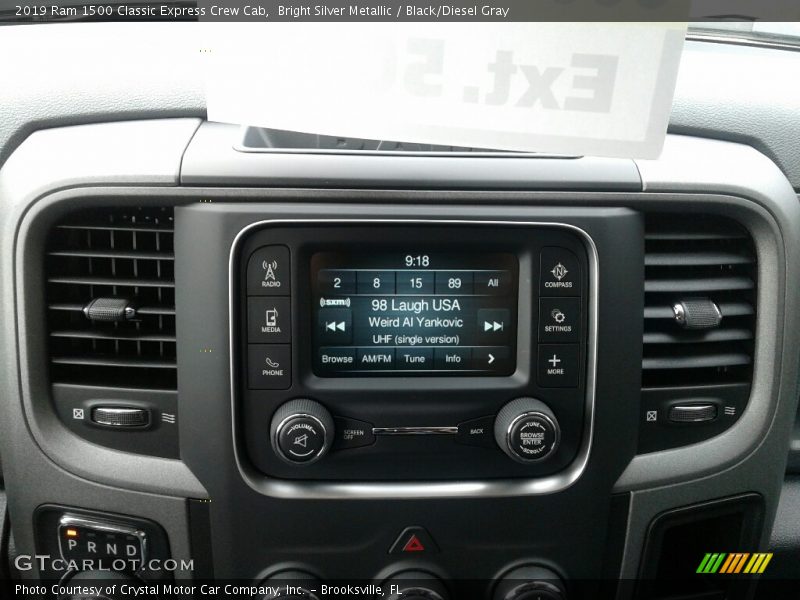 Bright Silver Metallic / Black/Diesel Gray 2019 Ram 1500 Classic Express Crew Cab