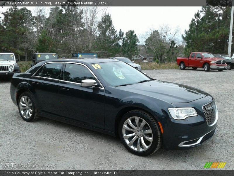 Maximum Steel Metallic / Black 2019 Chrysler 300 Touring