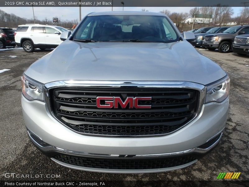 Quicksilver Metallic / Jet Black 2019 GMC Acadia SLE AWD