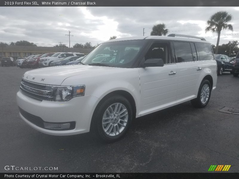 White Platinum / Charcoal Black 2019 Ford Flex SEL