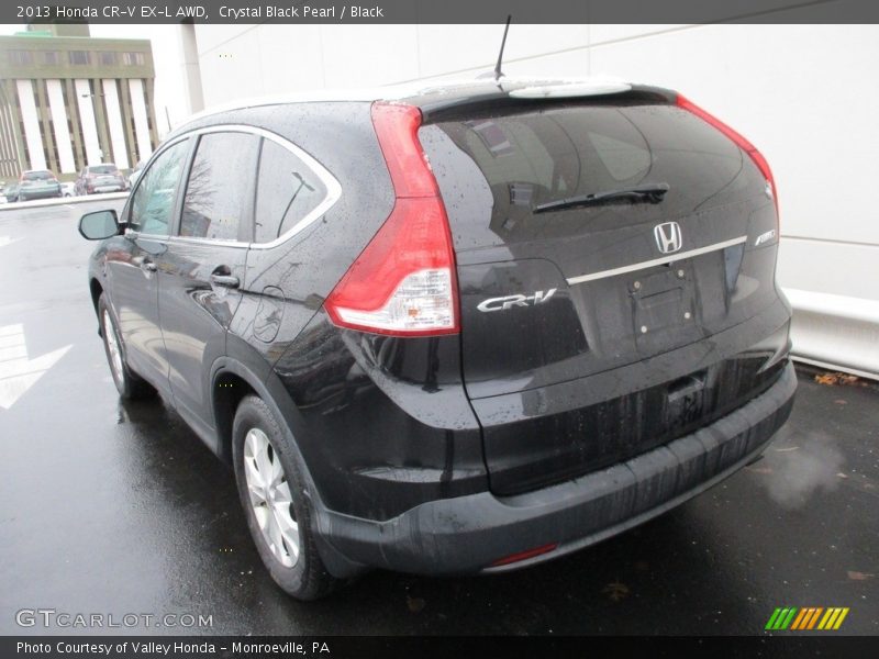 Crystal Black Pearl / Black 2013 Honda CR-V EX-L AWD