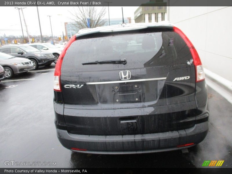 Crystal Black Pearl / Black 2013 Honda CR-V EX-L AWD