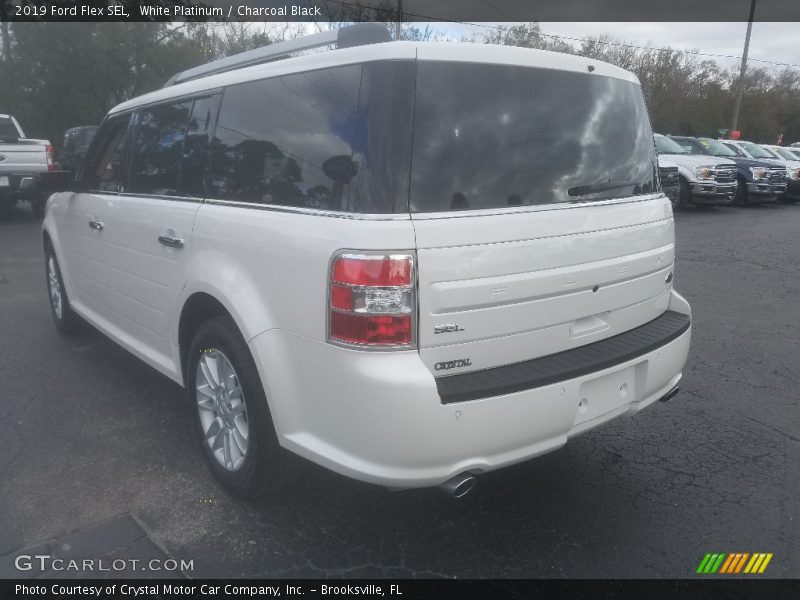 White Platinum / Charcoal Black 2019 Ford Flex SEL