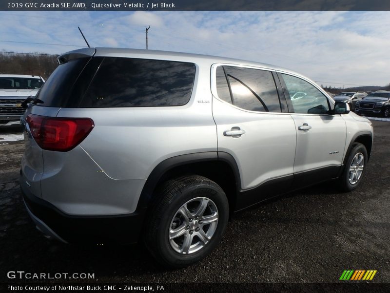 Quicksilver Metallic / Jet Black 2019 GMC Acadia SLE AWD