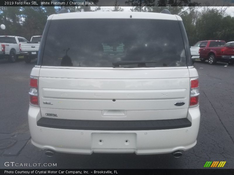 White Platinum / Charcoal Black 2019 Ford Flex SEL