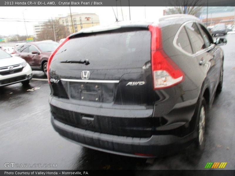 Crystal Black Pearl / Black 2013 Honda CR-V EX-L AWD