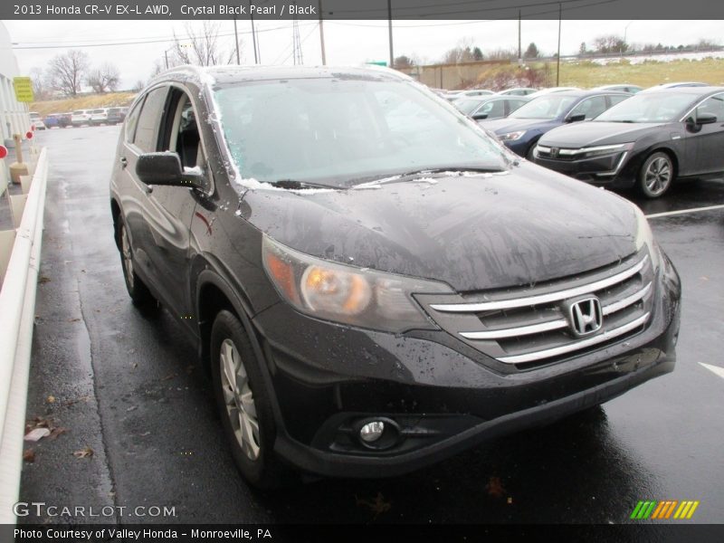 Crystal Black Pearl / Black 2013 Honda CR-V EX-L AWD