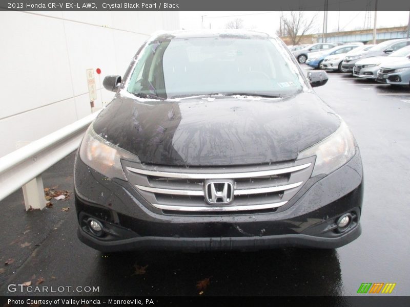 Crystal Black Pearl / Black 2013 Honda CR-V EX-L AWD