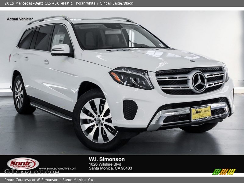 Polar White / Ginger Beige/Black 2019 Mercedes-Benz GLS 450 4Matic