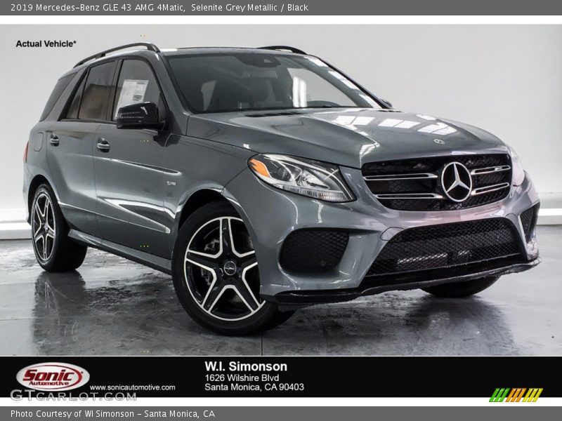 Selenite Grey Metallic / Black 2019 Mercedes-Benz GLE 43 AMG 4Matic