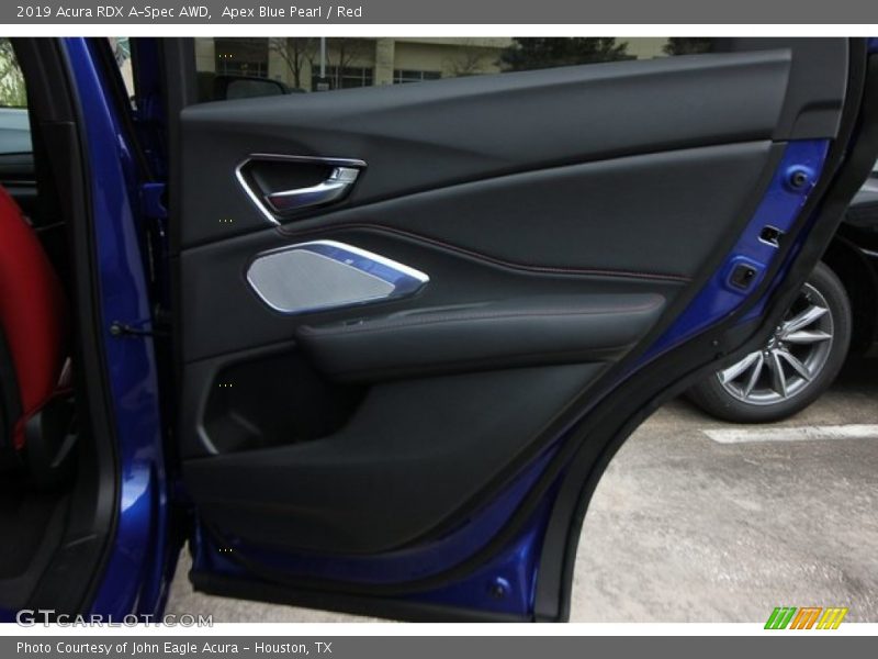 Apex Blue Pearl / Red 2019 Acura RDX A-Spec AWD