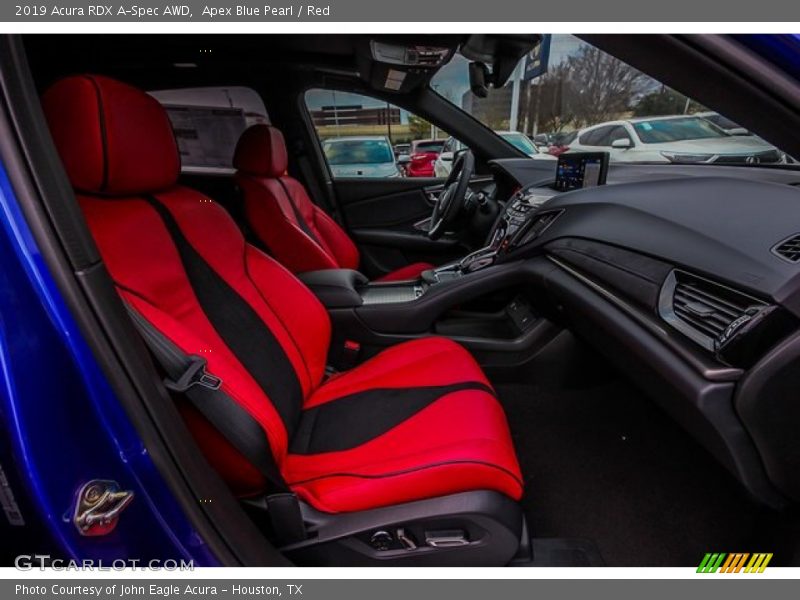 Apex Blue Pearl / Red 2019 Acura RDX A-Spec AWD