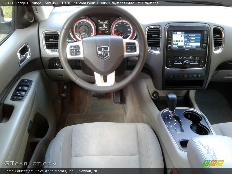 Dark Charcoal Pearl / Dark Graystone/Medium Graystone 2011 Dodge Durango Crew 4x4
