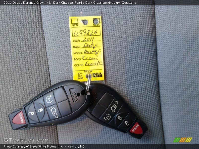Dark Charcoal Pearl / Dark Graystone/Medium Graystone 2011 Dodge Durango Crew 4x4