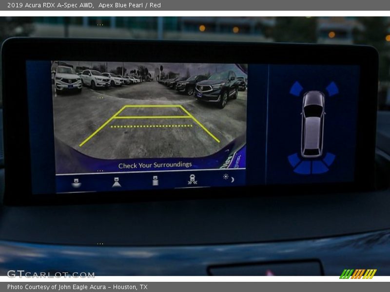 Apex Blue Pearl / Red 2019 Acura RDX A-Spec AWD