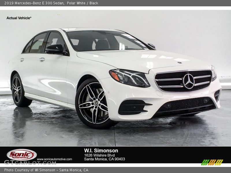 Polar White / Black 2019 Mercedes-Benz E 300 Sedan