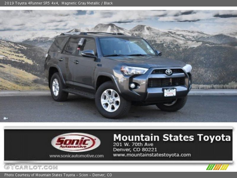 Magnetic Gray Metallic / Black 2019 Toyota 4Runner SR5 4x4