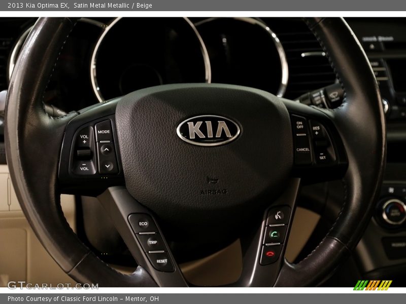 Satin Metal Metallic / Beige 2013 Kia Optima EX