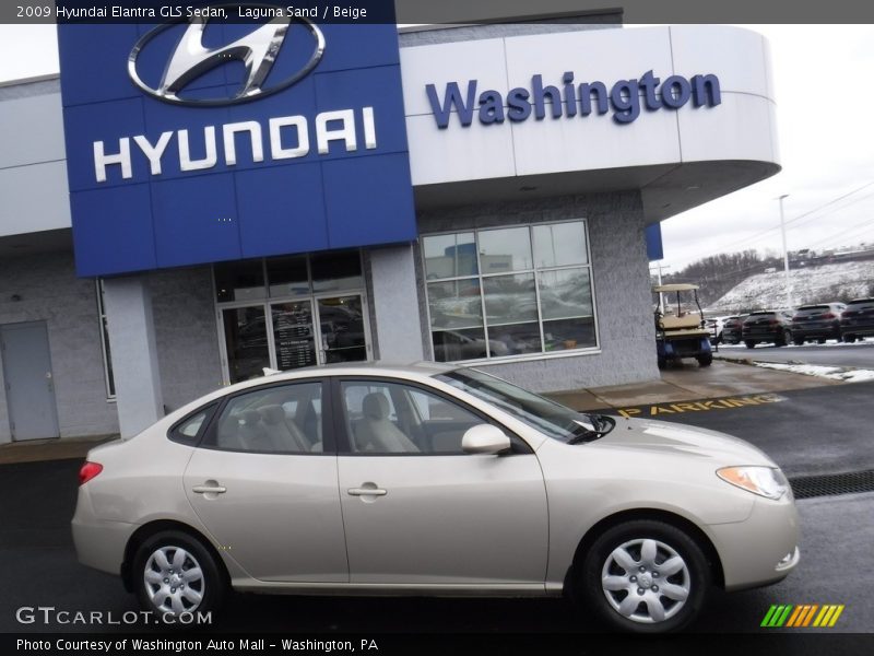 Laguna Sand / Beige 2009 Hyundai Elantra GLS Sedan