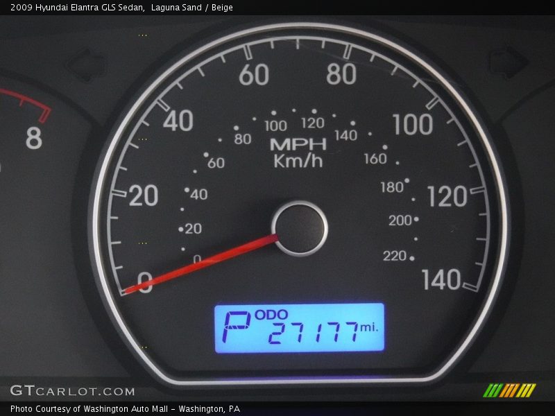 Laguna Sand / Beige 2009 Hyundai Elantra GLS Sedan