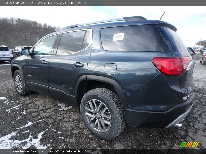 Dark Sky Metallic / Jet Black 2019 GMC Acadia SLE AWD