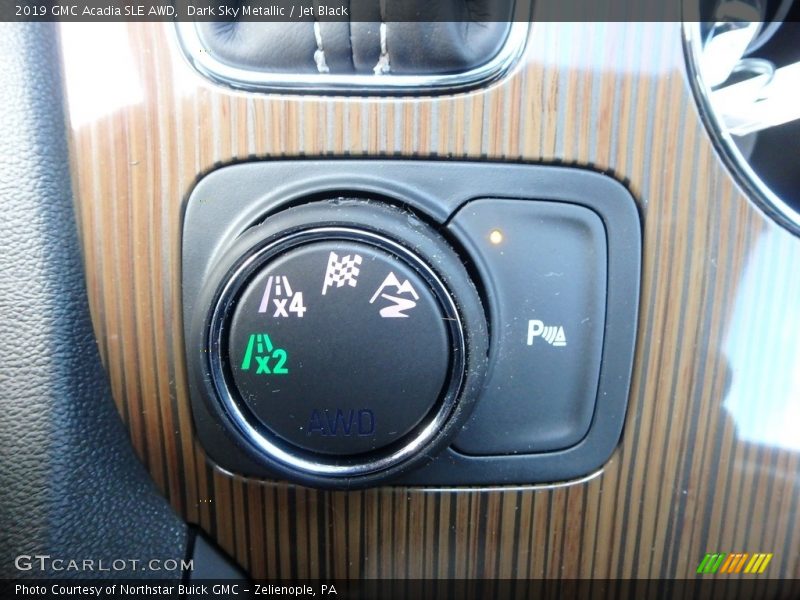 Controls of 2019 Acadia SLE AWD