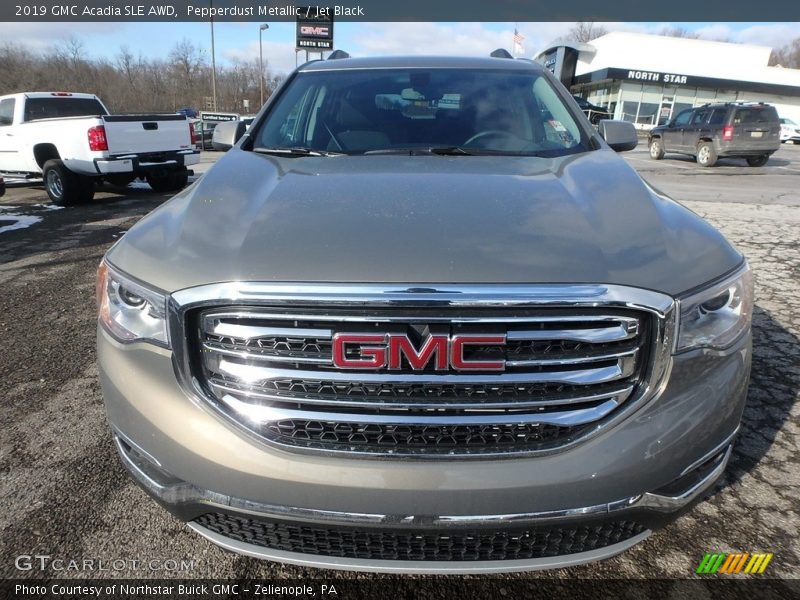 Pepperdust Metallic / Jet Black 2019 GMC Acadia SLE AWD