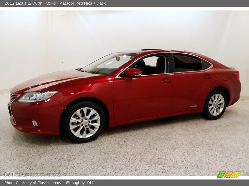 Matador Red Mica / Black 2013 Lexus ES 300h Hybrid