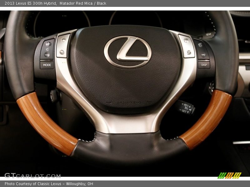 Matador Red Mica / Black 2013 Lexus ES 300h Hybrid