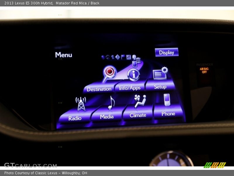 Matador Red Mica / Black 2013 Lexus ES 300h Hybrid