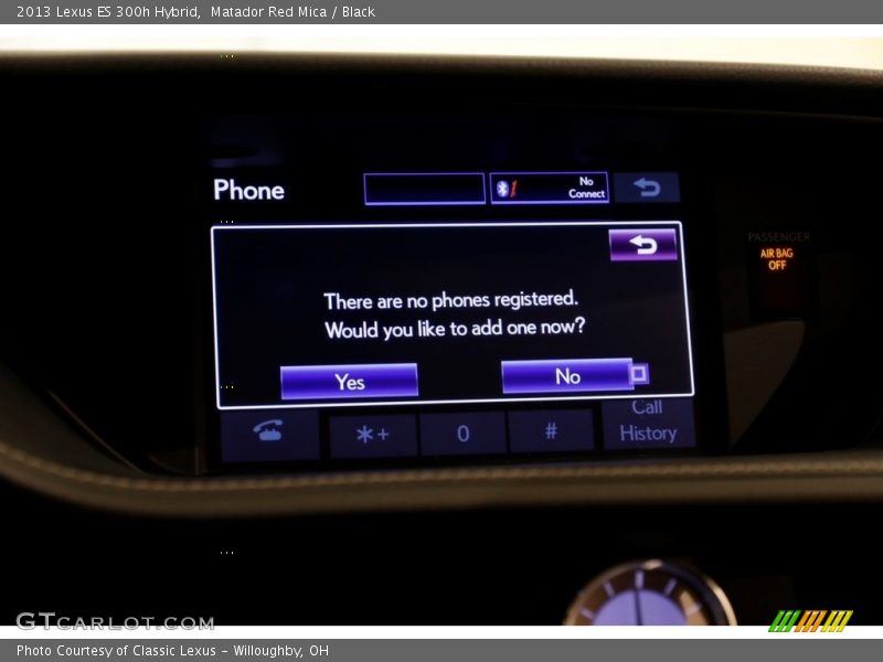 Matador Red Mica / Black 2013 Lexus ES 300h Hybrid