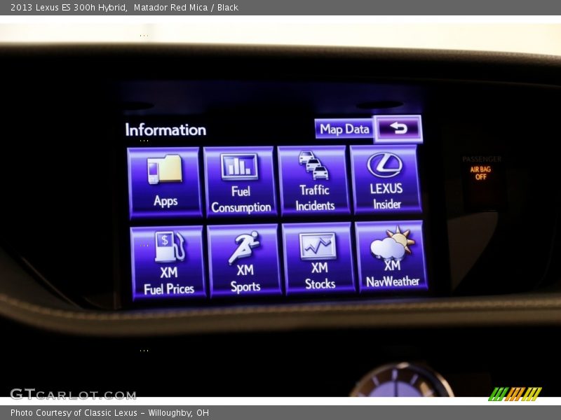 Matador Red Mica / Black 2013 Lexus ES 300h Hybrid