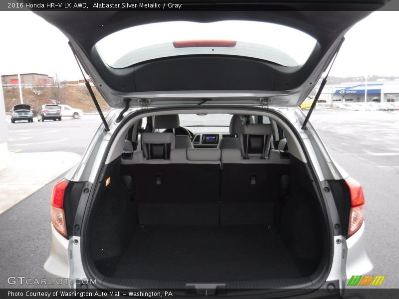 Alabaster Silver Metallic / Gray 2016 Honda HR-V LX AWD