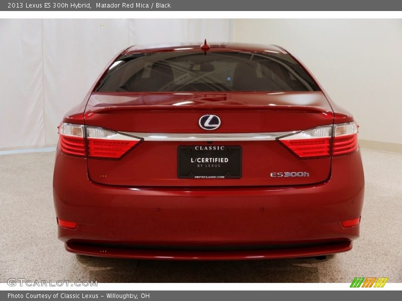 Matador Red Mica / Black 2013 Lexus ES 300h Hybrid
