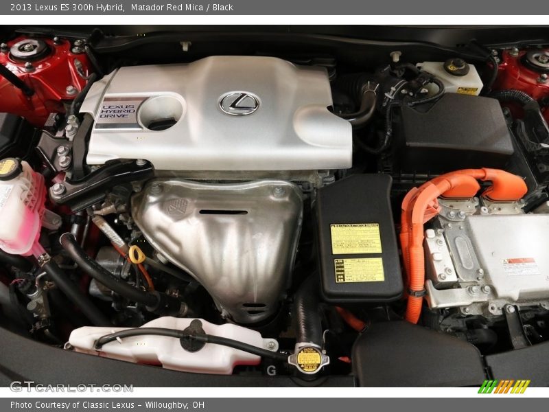 Matador Red Mica / Black 2013 Lexus ES 300h Hybrid