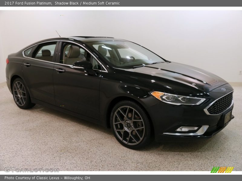 Shadow Black / Medium Soft Ceramic 2017 Ford Fusion Platinum