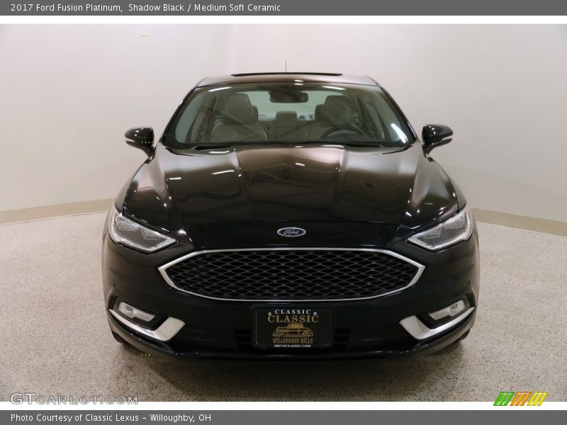 Shadow Black / Medium Soft Ceramic 2017 Ford Fusion Platinum