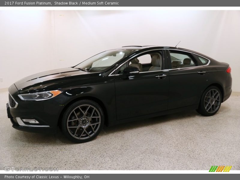 Shadow Black / Medium Soft Ceramic 2017 Ford Fusion Platinum