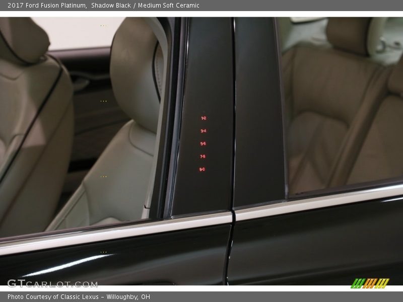 Shadow Black / Medium Soft Ceramic 2017 Ford Fusion Platinum