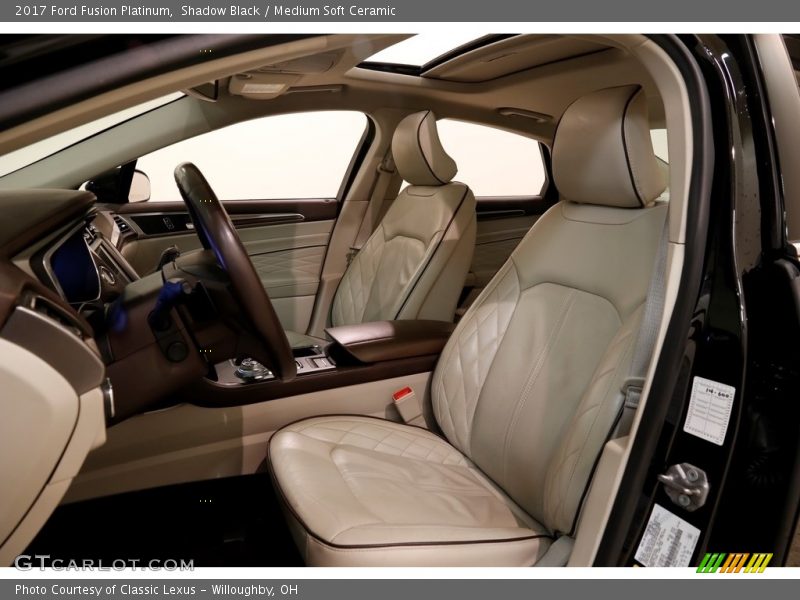 Shadow Black / Medium Soft Ceramic 2017 Ford Fusion Platinum