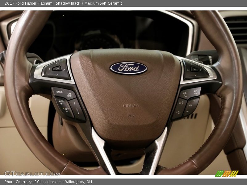 Shadow Black / Medium Soft Ceramic 2017 Ford Fusion Platinum