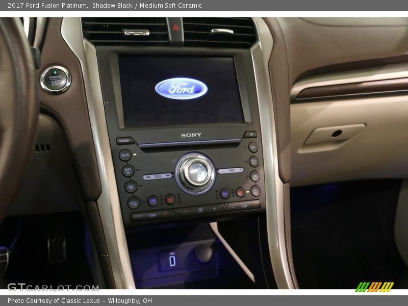 Shadow Black / Medium Soft Ceramic 2017 Ford Fusion Platinum