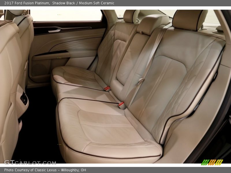 Shadow Black / Medium Soft Ceramic 2017 Ford Fusion Platinum