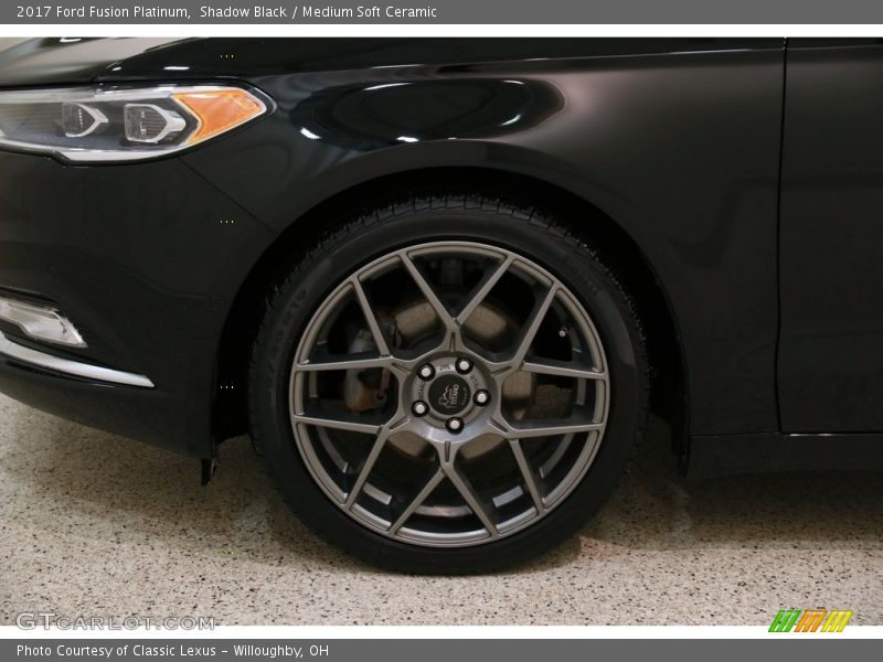 Shadow Black / Medium Soft Ceramic 2017 Ford Fusion Platinum