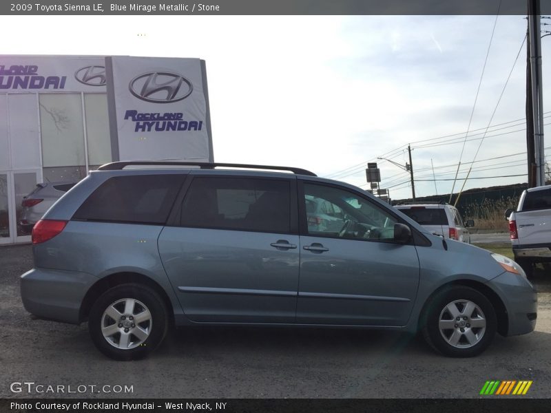 Blue Mirage Metallic / Stone 2009 Toyota Sienna LE