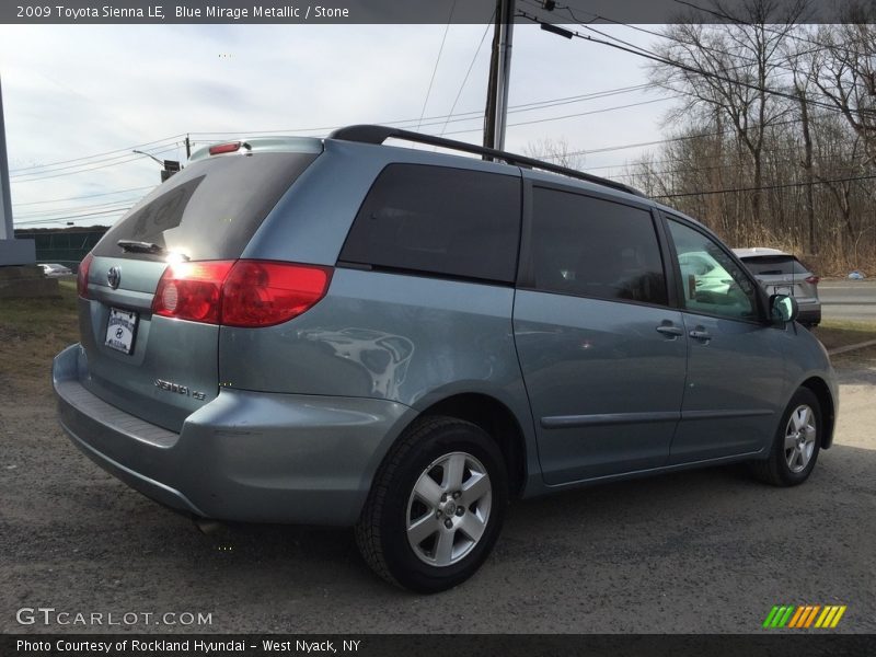 Blue Mirage Metallic / Stone 2009 Toyota Sienna LE