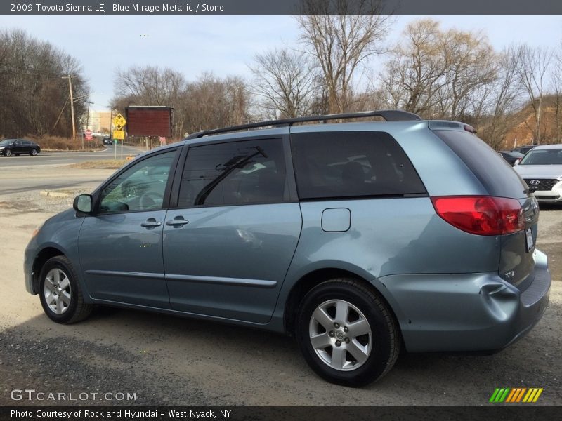 Blue Mirage Metallic / Stone 2009 Toyota Sienna LE