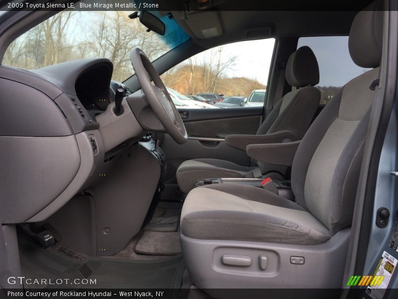 Blue Mirage Metallic / Stone 2009 Toyota Sienna LE