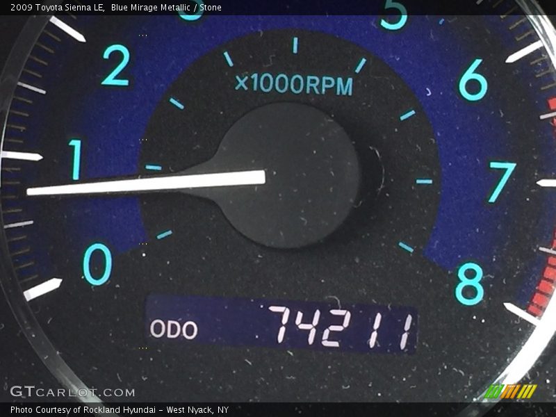 Blue Mirage Metallic / Stone 2009 Toyota Sienna LE